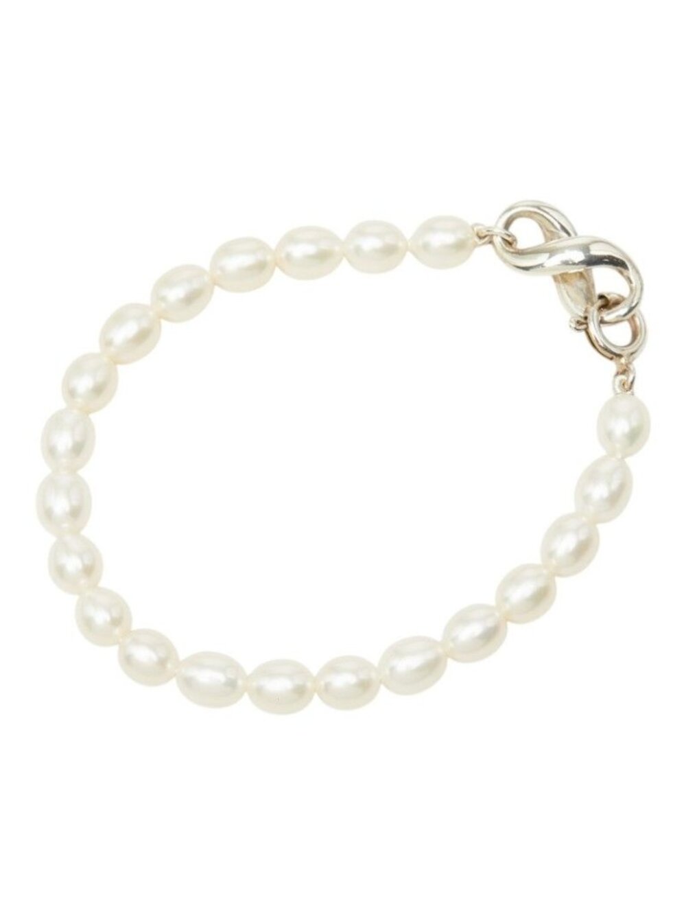Tiffany & Co Infinity Bracelet Silver Freshwaterpearl